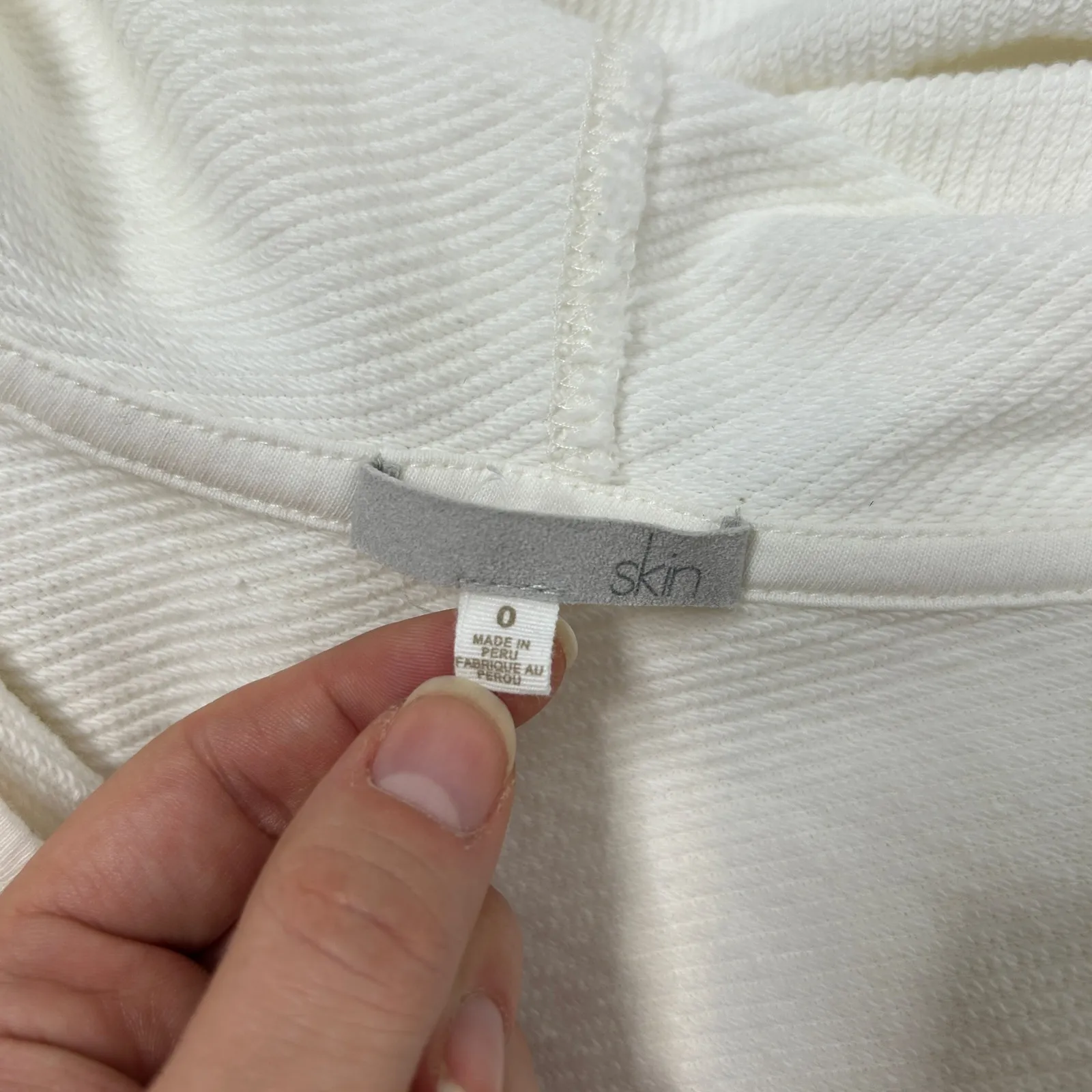 SKIN Swim Cover Up Dress Womens Size 0 Quiet Luxury Sustainable Resortwear Beach Blue - Image 9