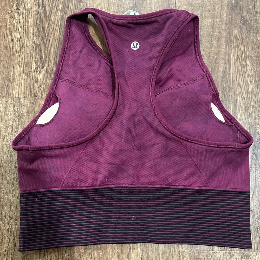 Lululemon Ebb to Train Bra High Neck Marvel Black 8 - Image 2