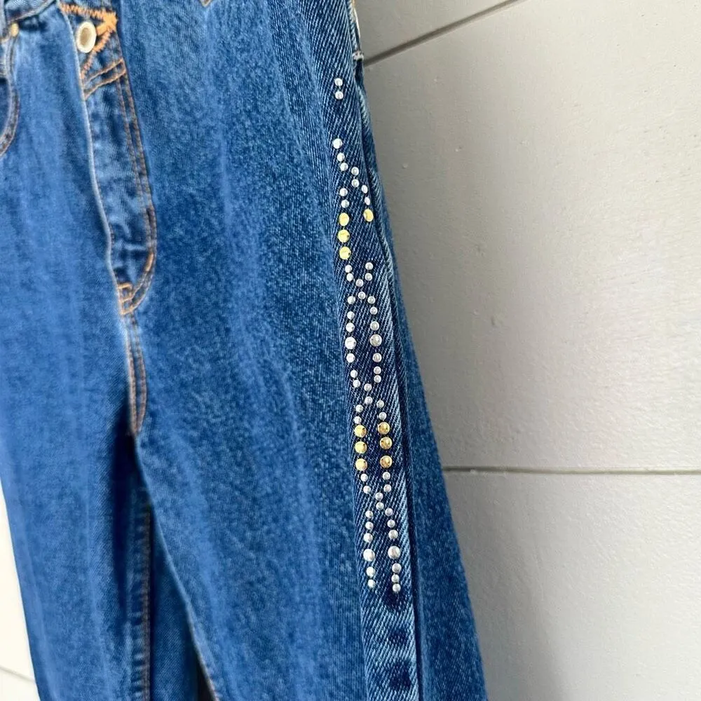 Vintage Lawman Western Women’s 11 Slim Fit 90s Jeweled - Image 4