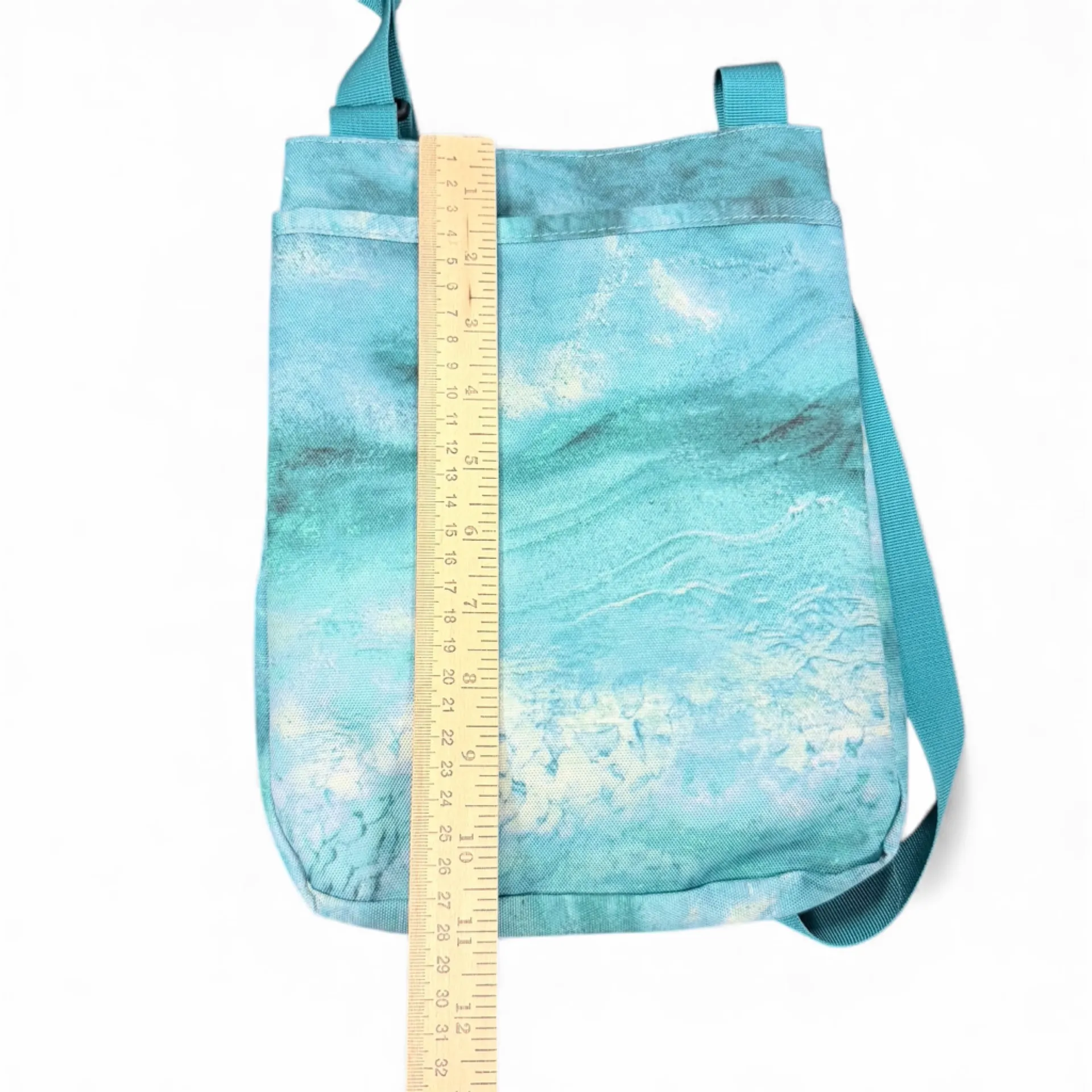 KAVU For Keeps Bag Vinyl Lining Adjustable Crossbody Strap Ocean Storm Colorway - Image 11