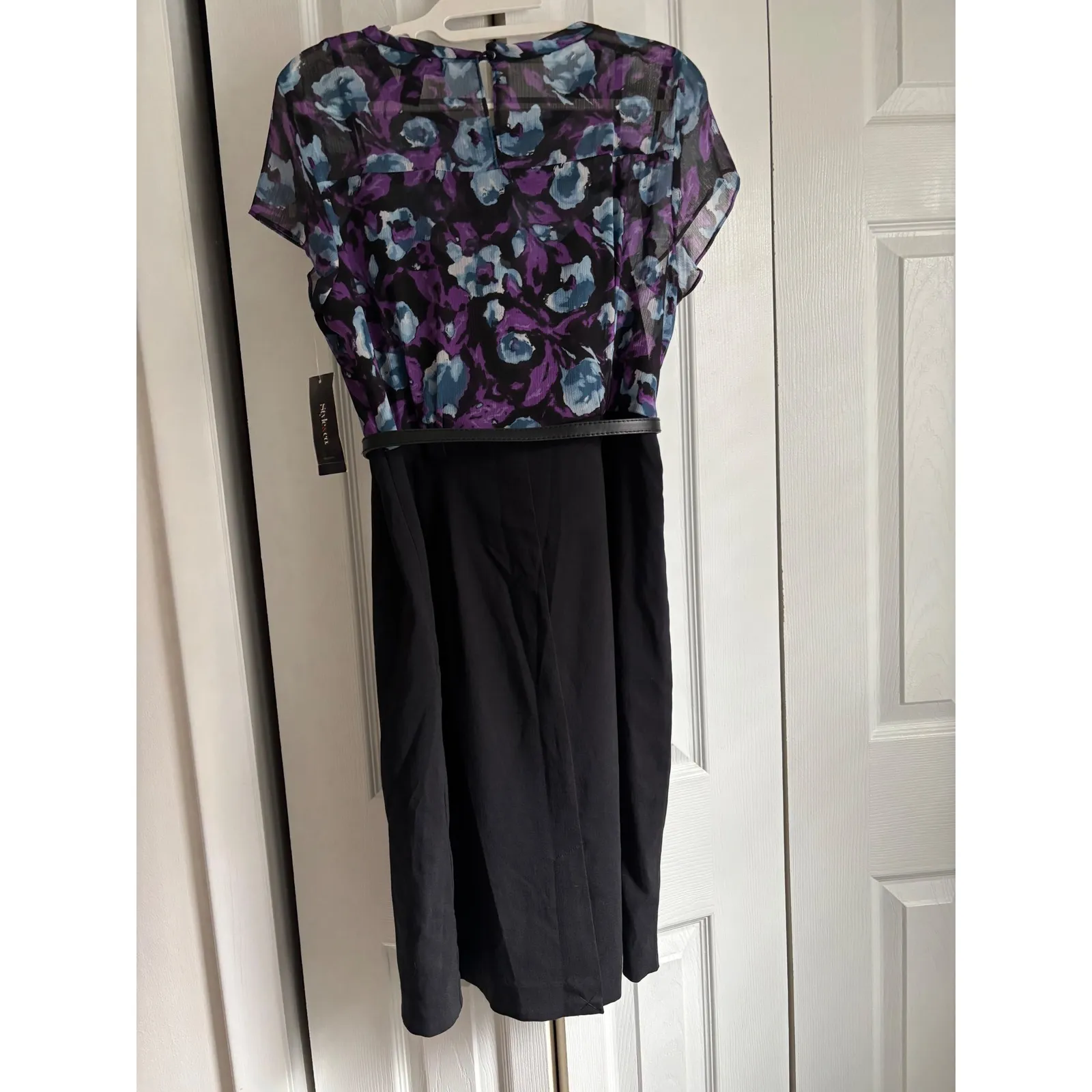 Style & Co Belted floral belted Sheath Dress – Size 8 – NWT - Image 5