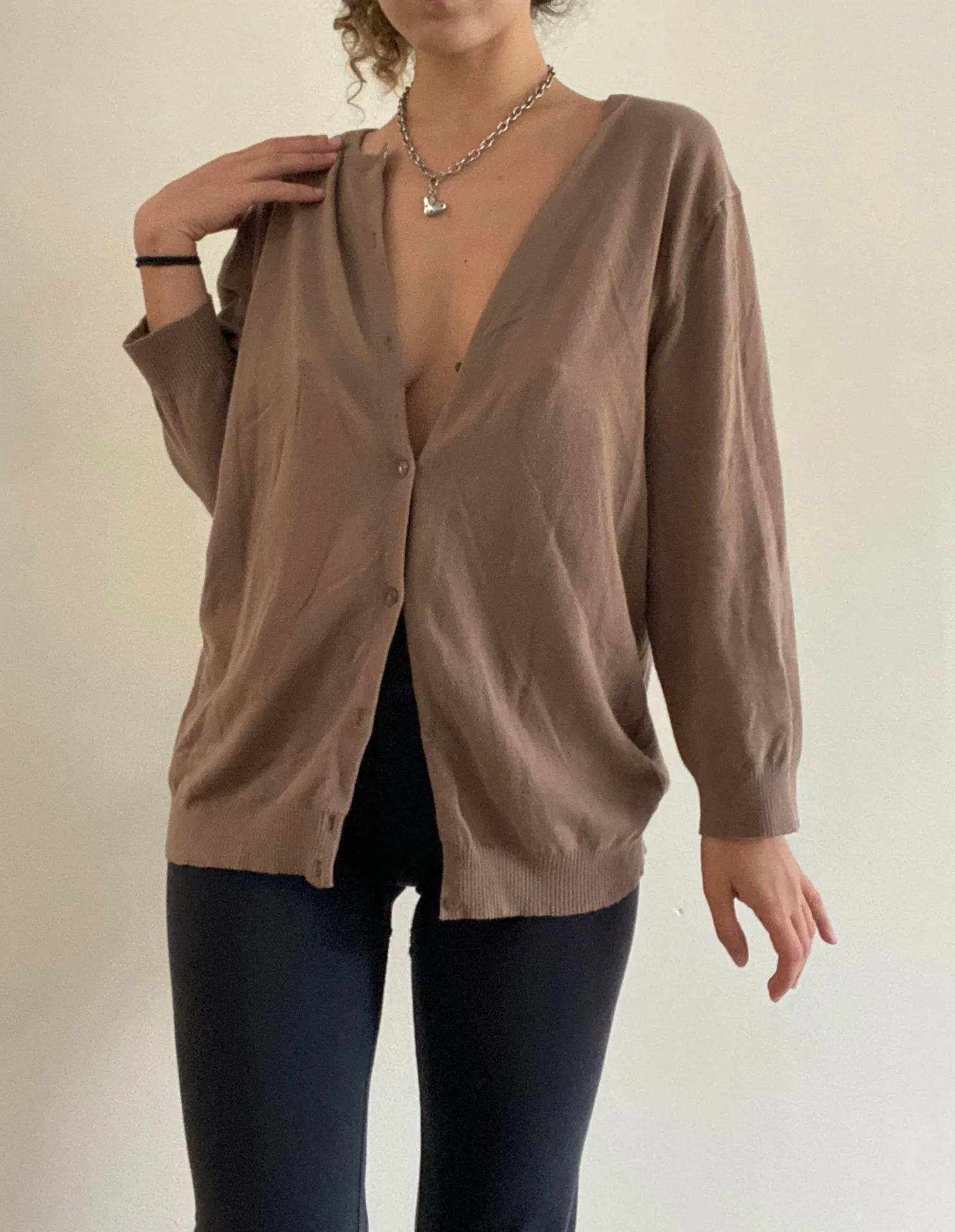 Cherokee Light Brown Cardigan Button Up Xxl - Image 3