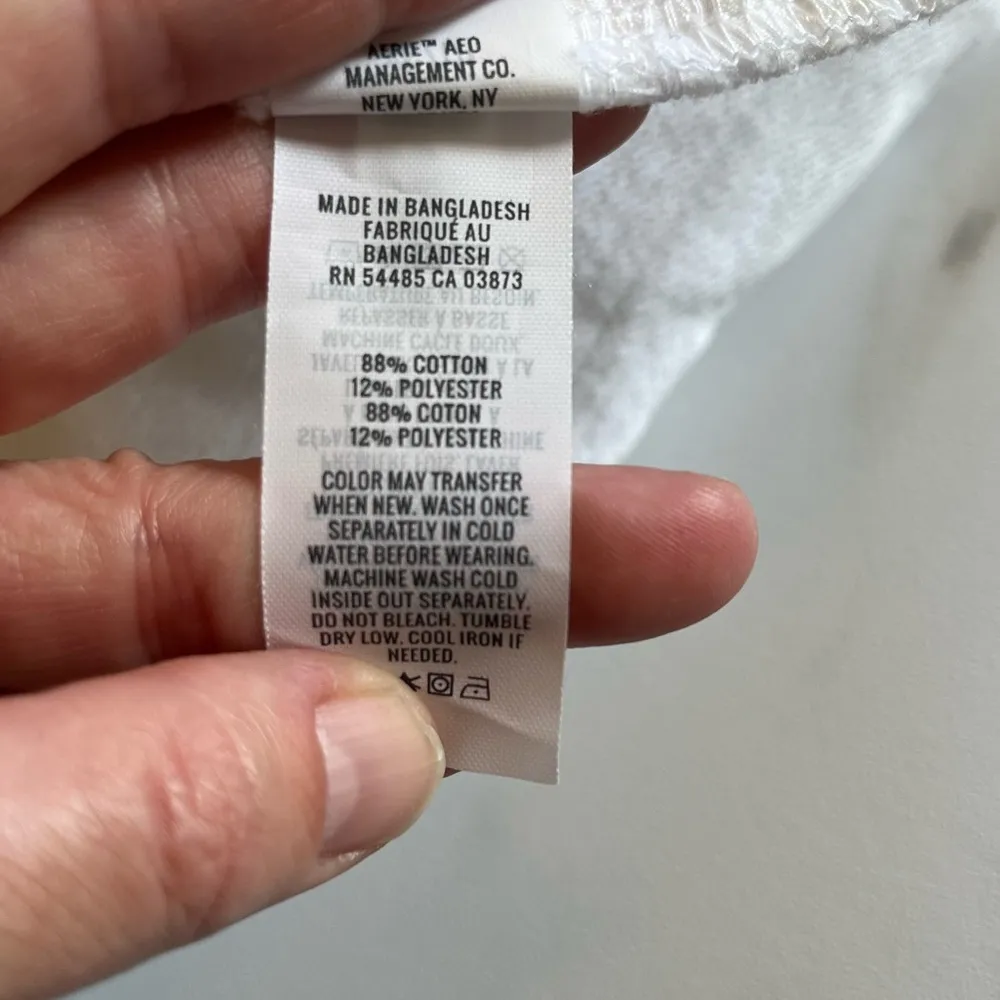 Aerie DayDream Denim White short size XS - Image 5