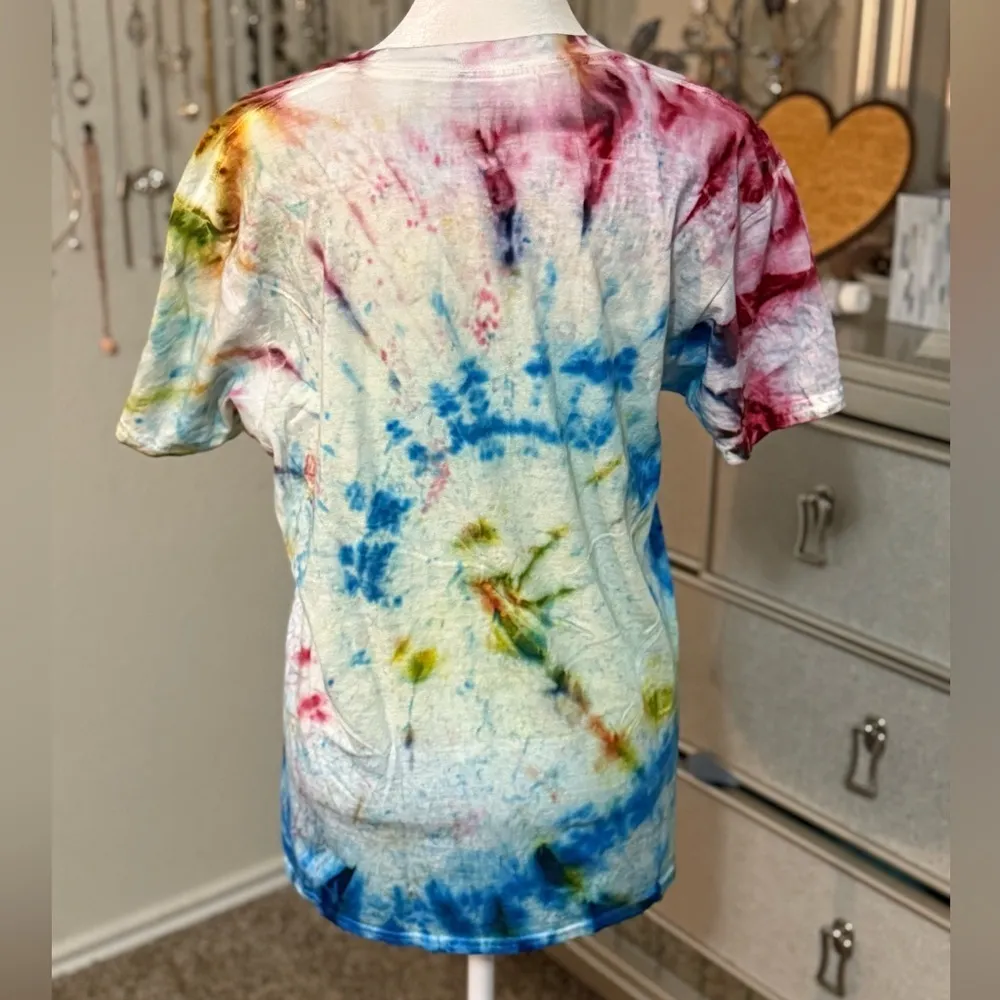 #soccer mom tie dye homemade‎ short sleeve tshirt - Image 3