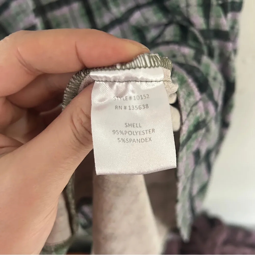 Hutch Purple Green Plaid Mini Dress Casual 3X Pastel Formal - Image 3