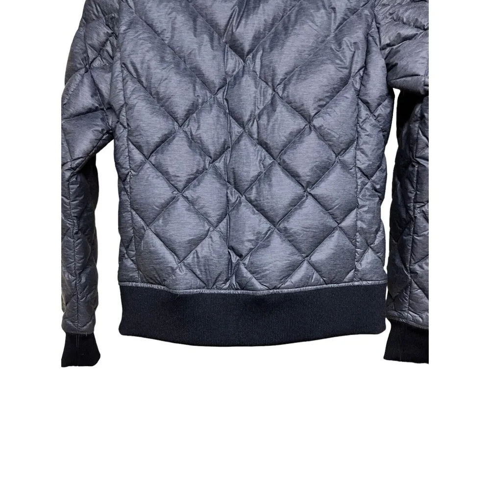 Lole Quilted Bomber Jacket Gray Women’s Size Small - Image 6