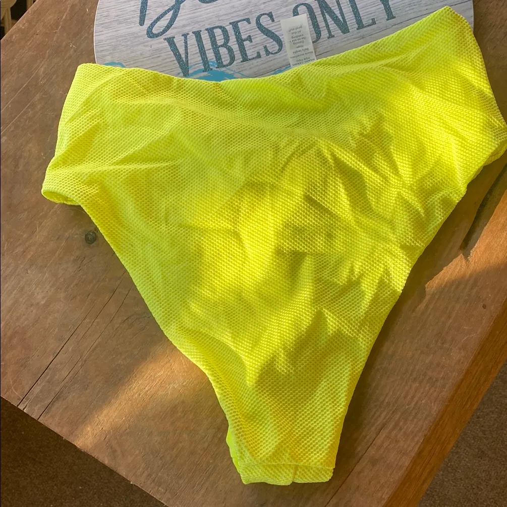 Aerie Neon Yellow Bikini Bottom NWOT - Image 3