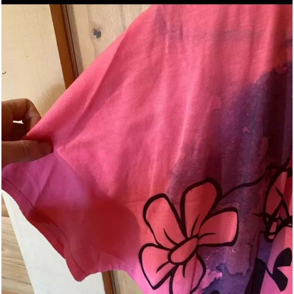 Disney Parks Minnie Mouse Women's XXL Pink T-Shirt Casual Spring - Image 5