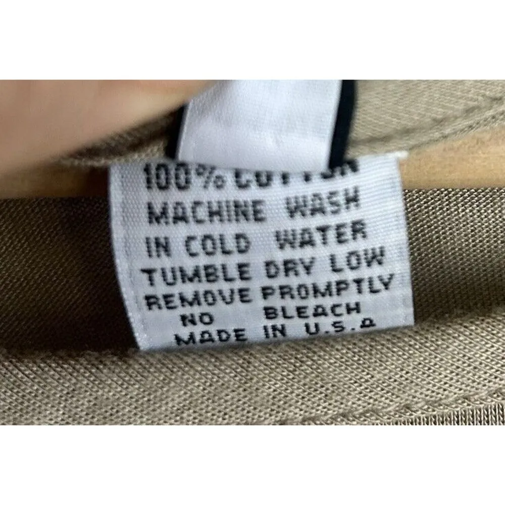 Dress to Kill Tunic Top One Size Beige Asymmetrical Stripes OS Lagenlook Tan - Image 6