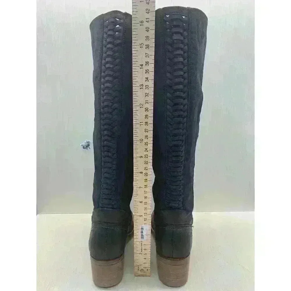 Dolce Vita Gage Women’s Black Leather Pull On Knee High Riding Boots Size US 7.5 - Image 5