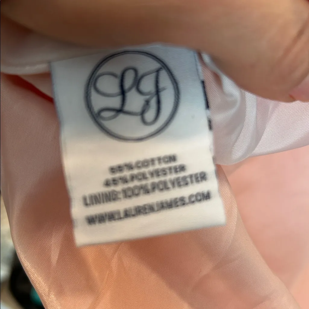 Lauren James Off Shoulder Bow Back Orange Top XS Boho Cottagecore Summer Blouse - Image 6