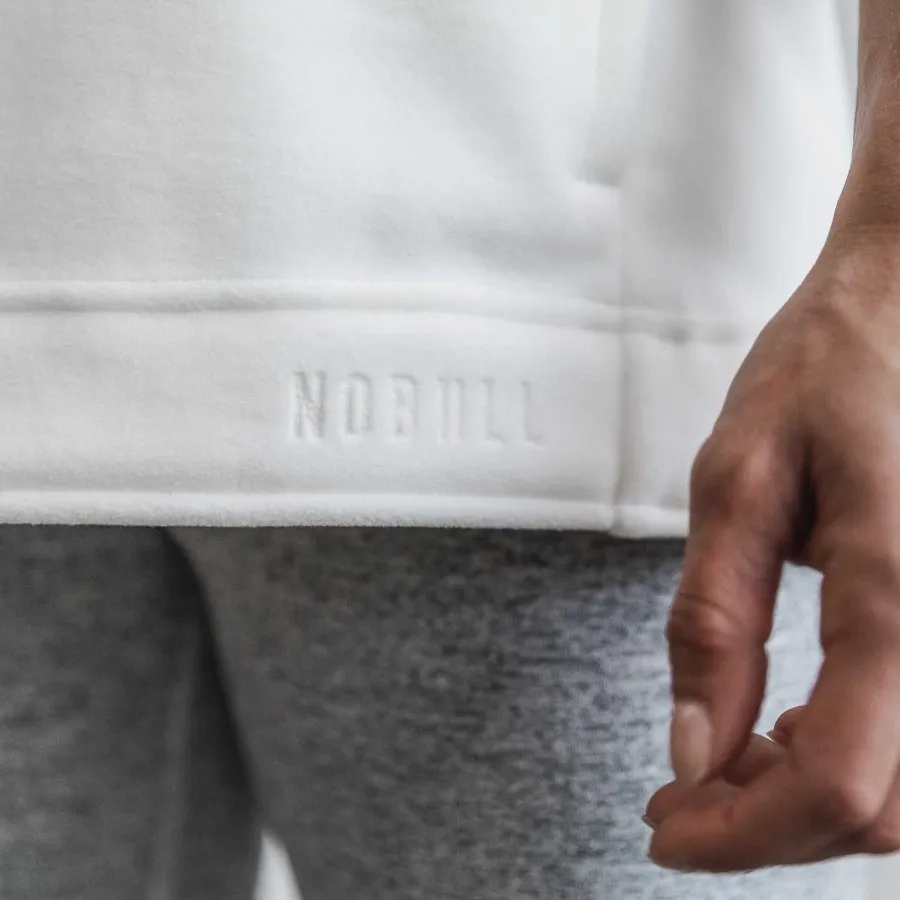 NWT NOBULL Women’s Sleeveless Polartec Cowl Fleece Hoodie - Large - White - Image 2