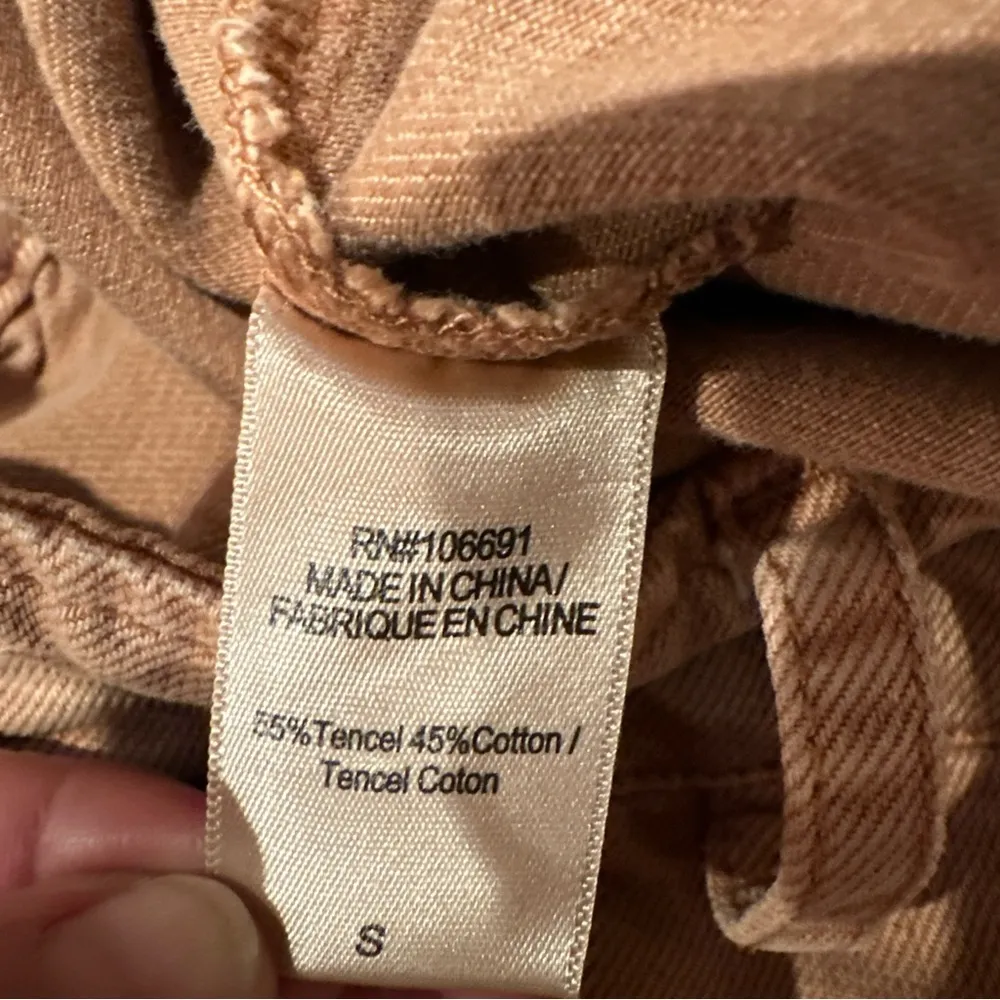 Young Fabulous & Broke High Rise Wide Leg Cropped Pants Pockets
Tan Brown Small - Image 7