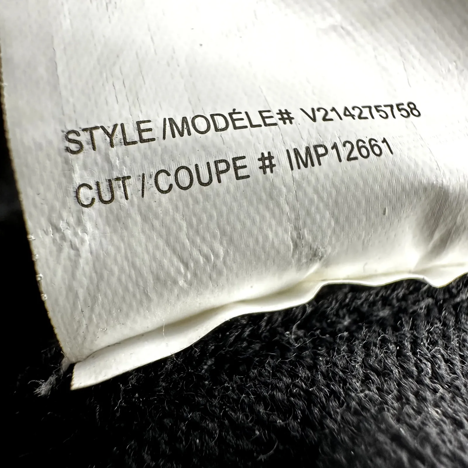 Vince Sweater Dress Lamb Leather Wool Shift Long Sleeve Knee Length Black XL - Image 4