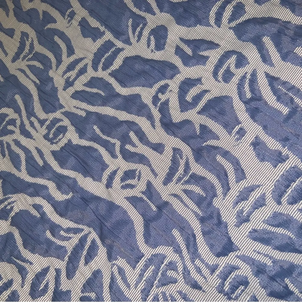 Made in Italy Zanella brocade zip jacket powder blue spring designer suit $400 Size 10 - Image 9