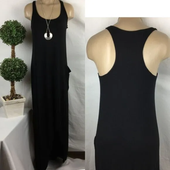 Michael Stars Black Racerback Maxi Tank Dress XS - Image 2