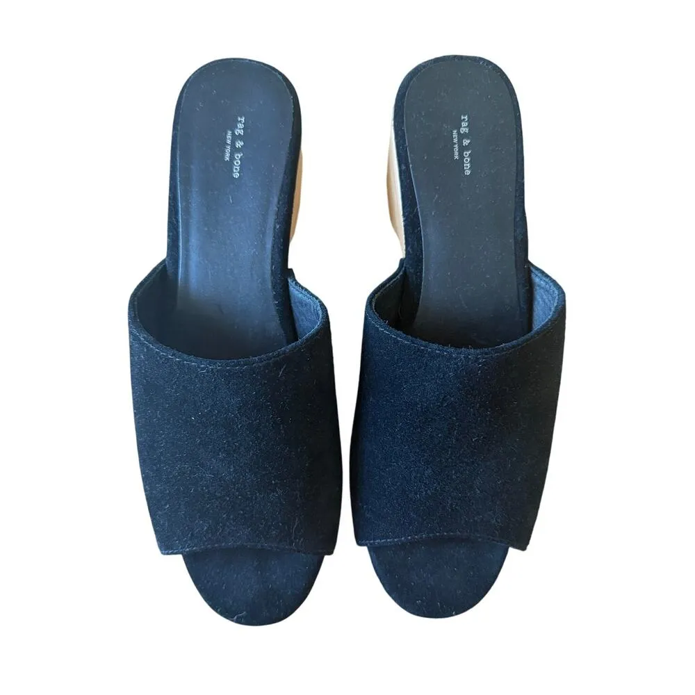 Rag & Bone Mara Clog Slide Slip On Clog Block Heel Size 40 / US 9.5 - Image 4