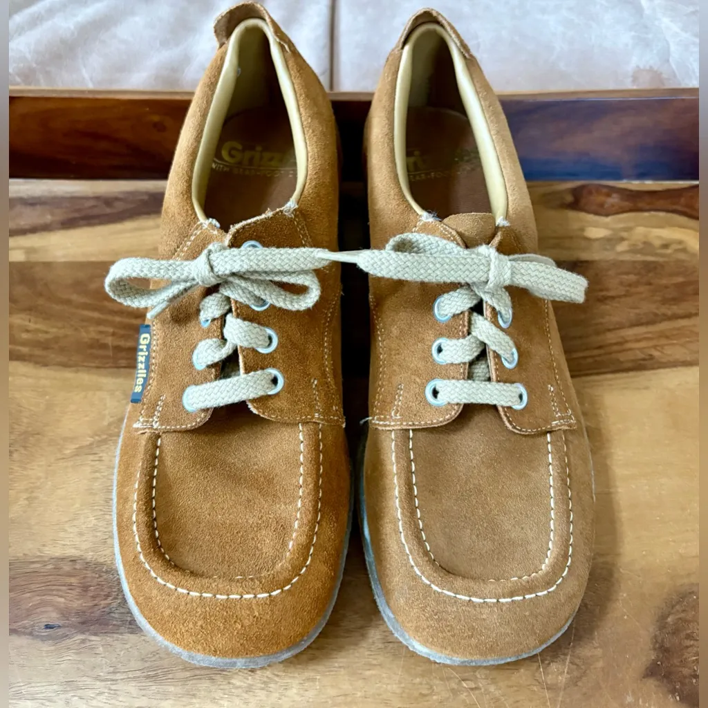 Vintage 70’s Grizzlies Suede Chukka Wedge Shoes Size undefined - Image 3