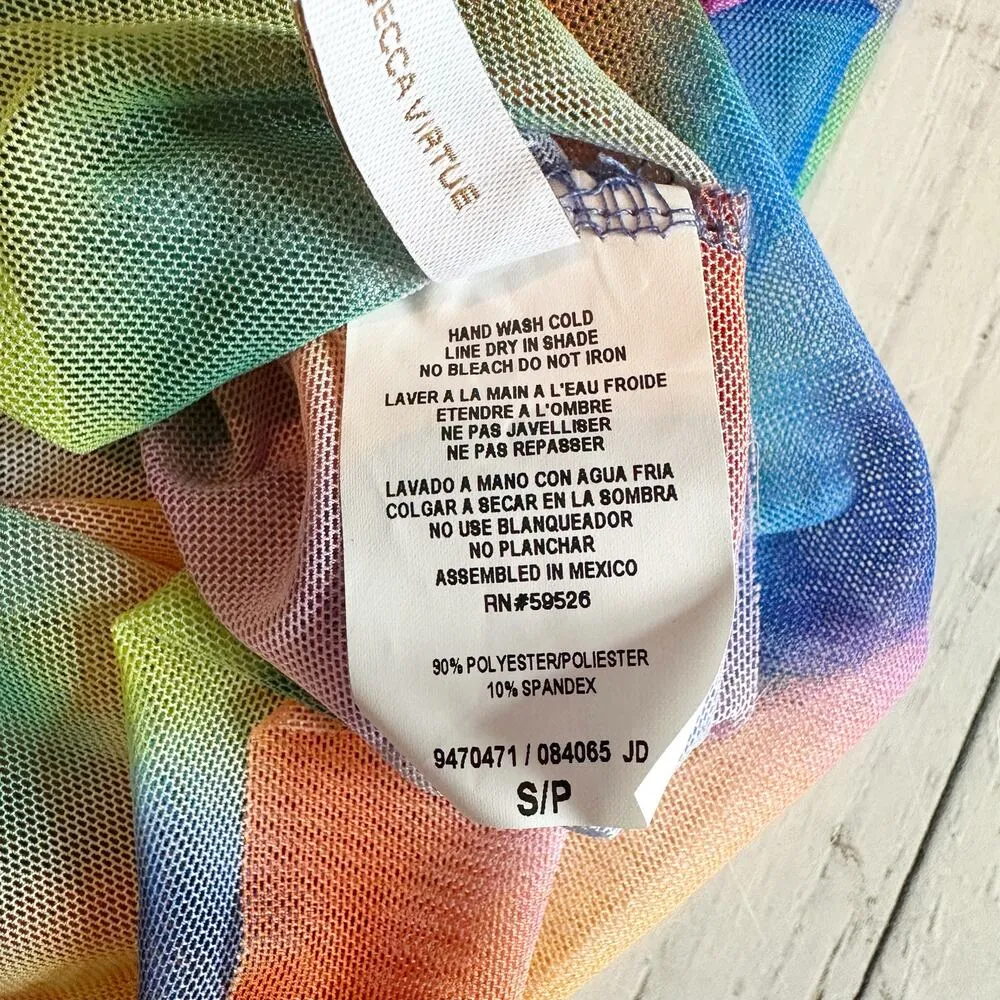 Becca Mesh Column Swimsuit Cover-Up Dress Skirt Size Small - Image 5