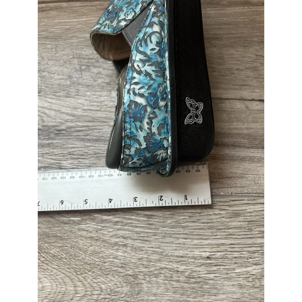 Alegria Clogs Debra Rose’s BLUE  Womens Sz 36 Slip On wedge Shoes - Image 5