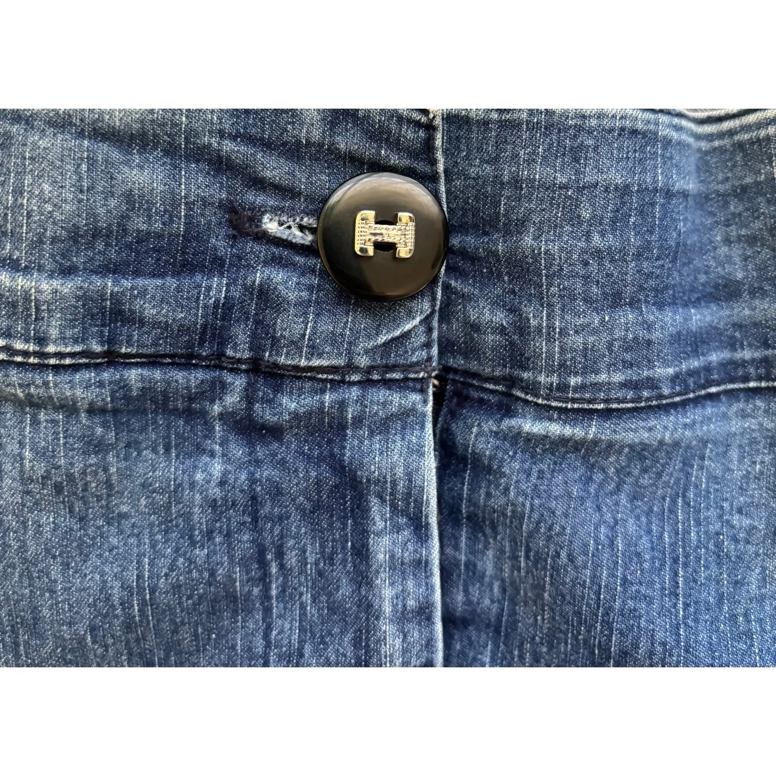 Kim Rogers Blue Denim Capri Pants Size 14 - Image 4