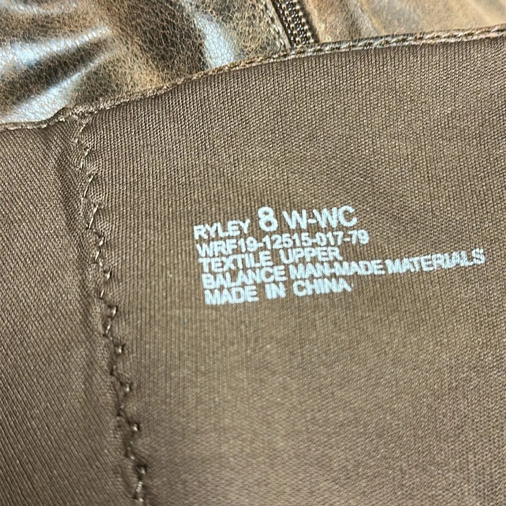 Yuu Womens Ryley Stacked Heel Below Knee Riding Boots Womens 8 W Brown - Image 9