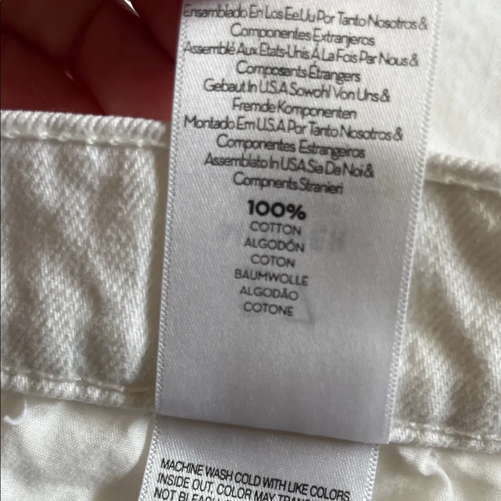 MOTHER The Loosey Fray Short Size 27 White - Image 13