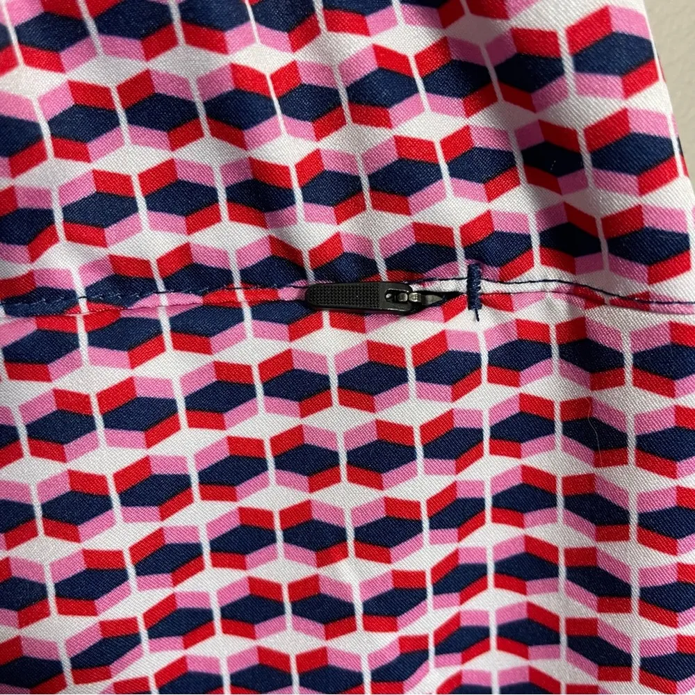 Lady Hagen Off to the Races Retro Geo Cherry Red Golf Active Skort NEW w/tags - Image 10