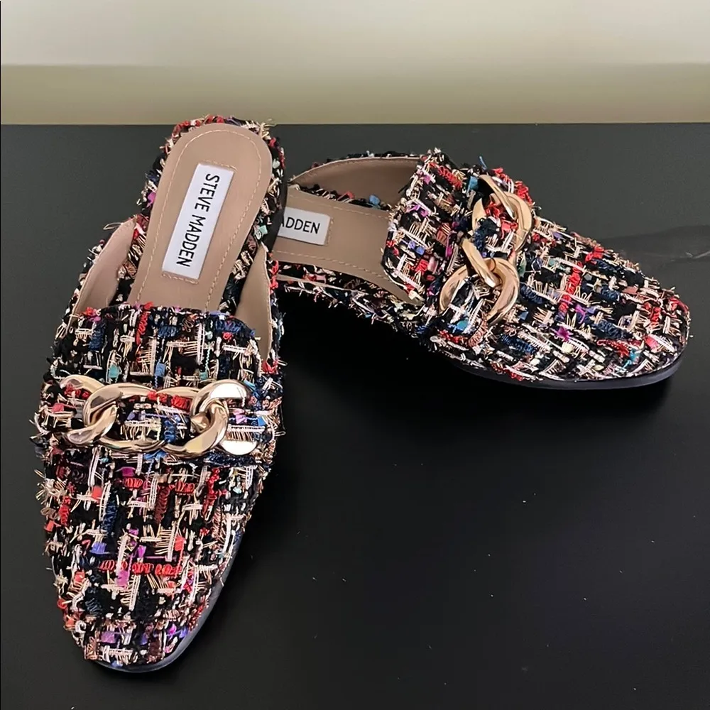 STEVE MADDEN
Cassady Loafer Mule in White Multi - Image 2