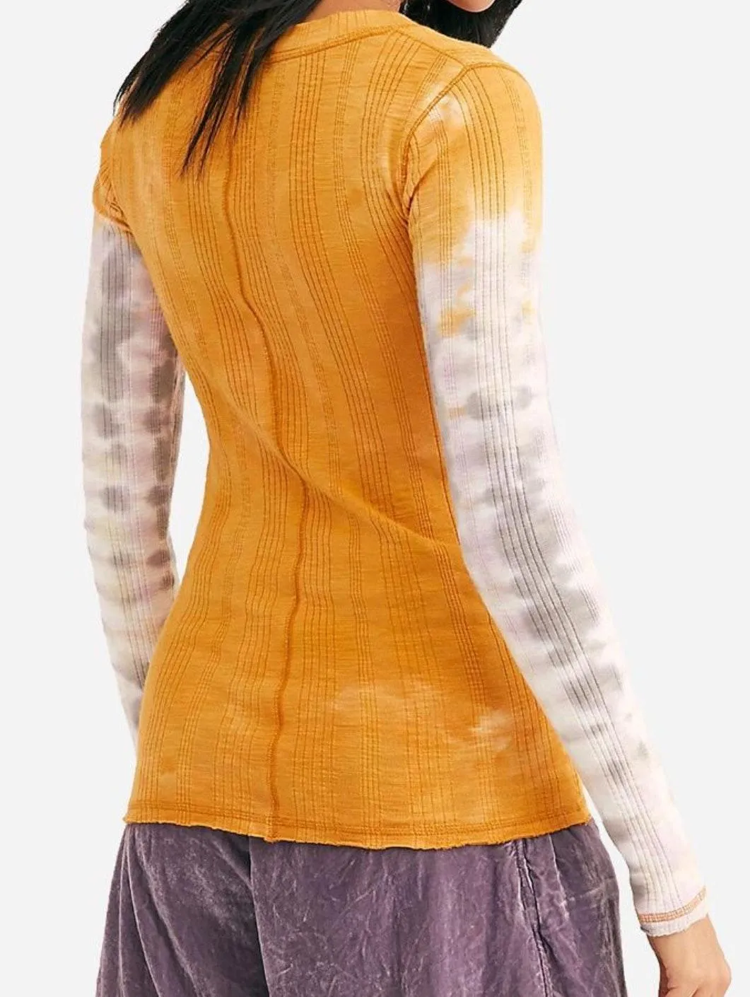 FP We the free | Amber Combo Scoop Neck Big Sur Copper Long Sleeve  - Image 2