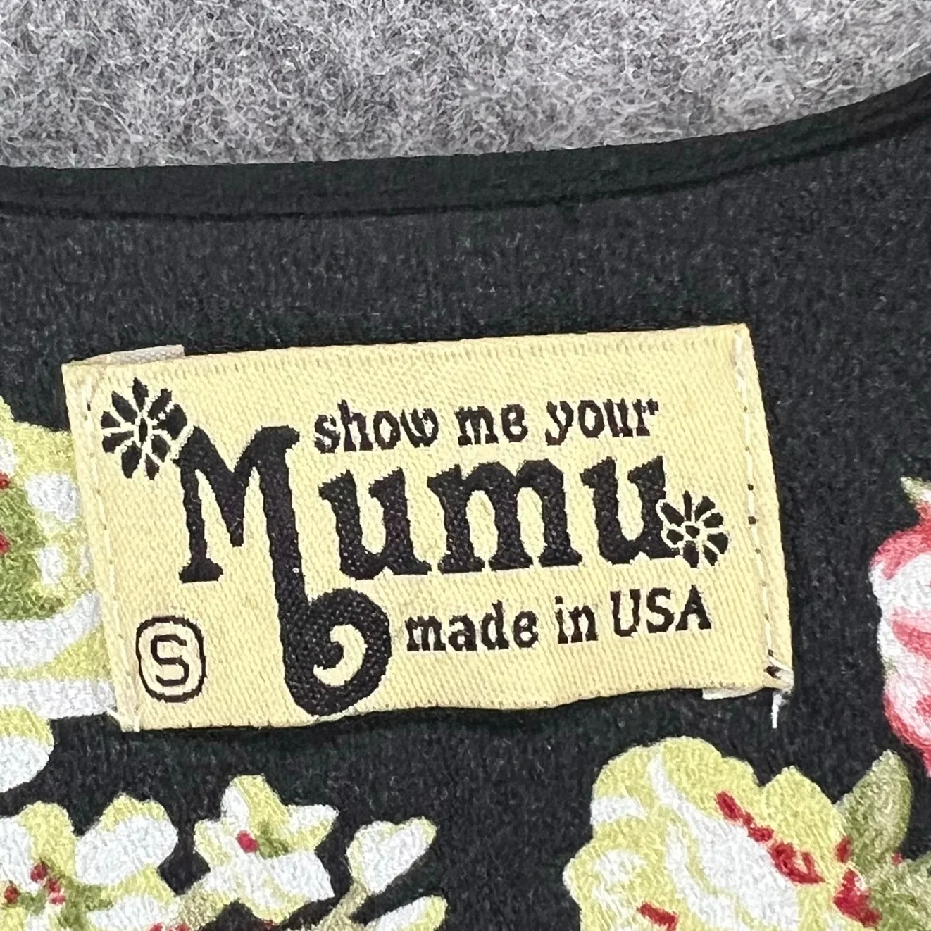 Show Me Your Mumu Kimono Womens S Black Floral Open Front Cover Up Boho Chic - Image 8