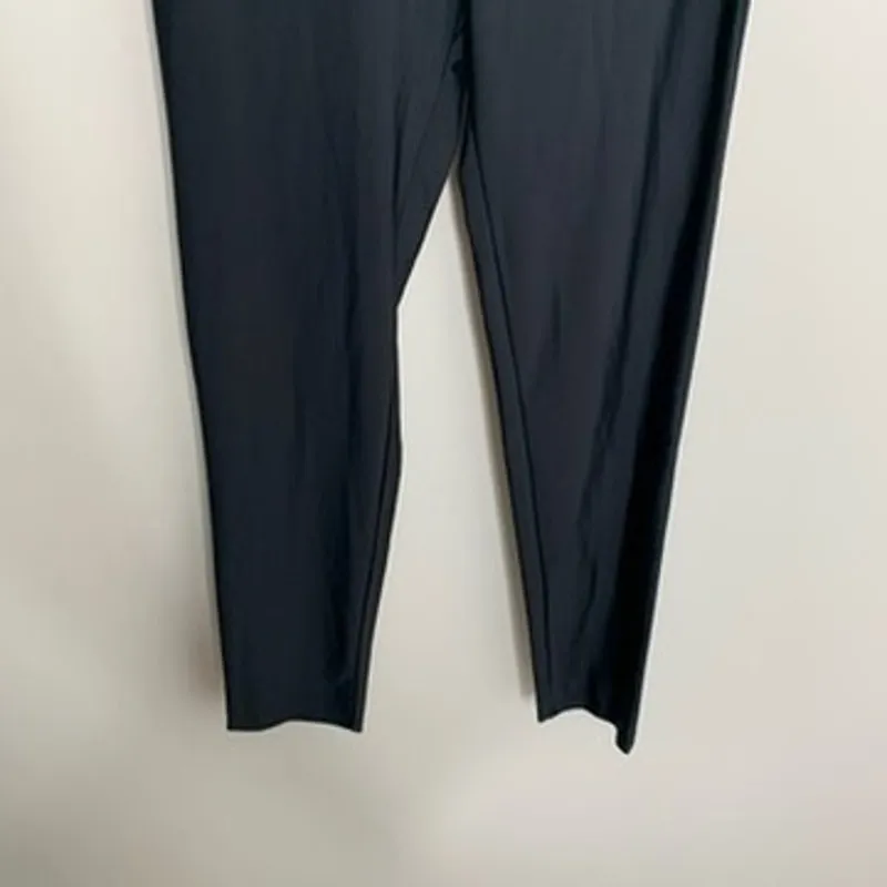 Reformation  Skye Black Shiny Coated Legging Womens Medium - Image 8