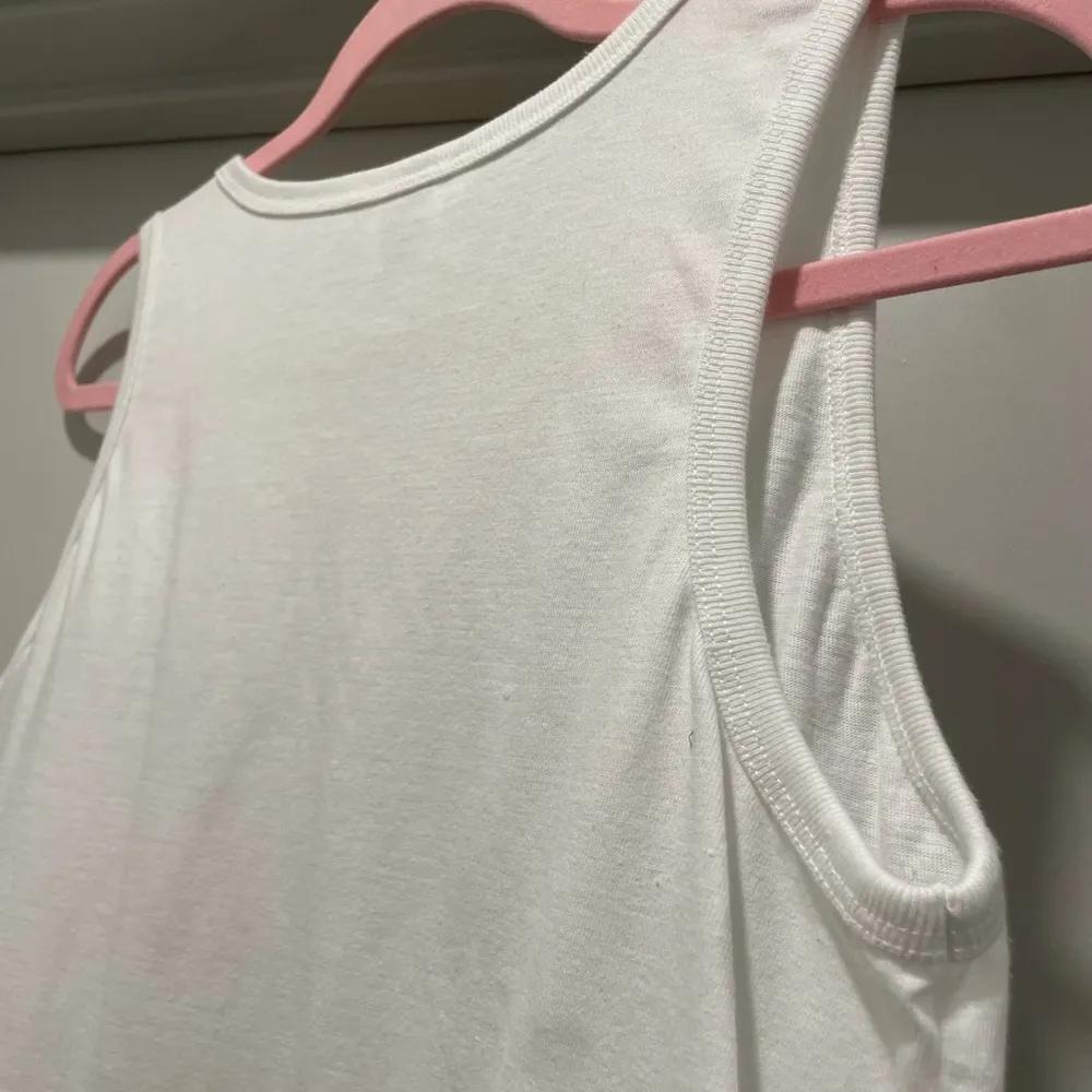 VTG 90s Lolas Zihuatanejo Mexico Tourism White Graphic Sleeveless Tank Top - Image 11