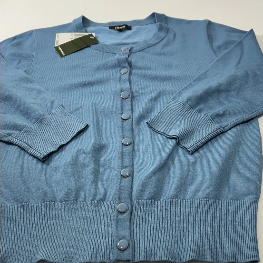 Premise Sky Blue Knit Top - Image 5
