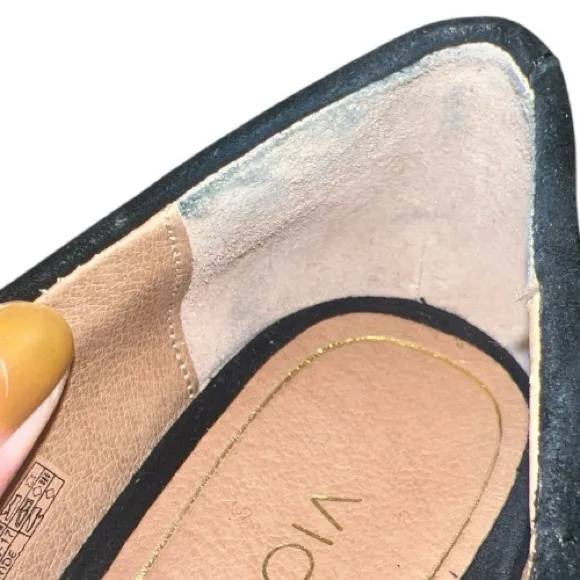 Vionic Camden Suede Wedge Heels Black Size 7‎ (Wide) - Image 9