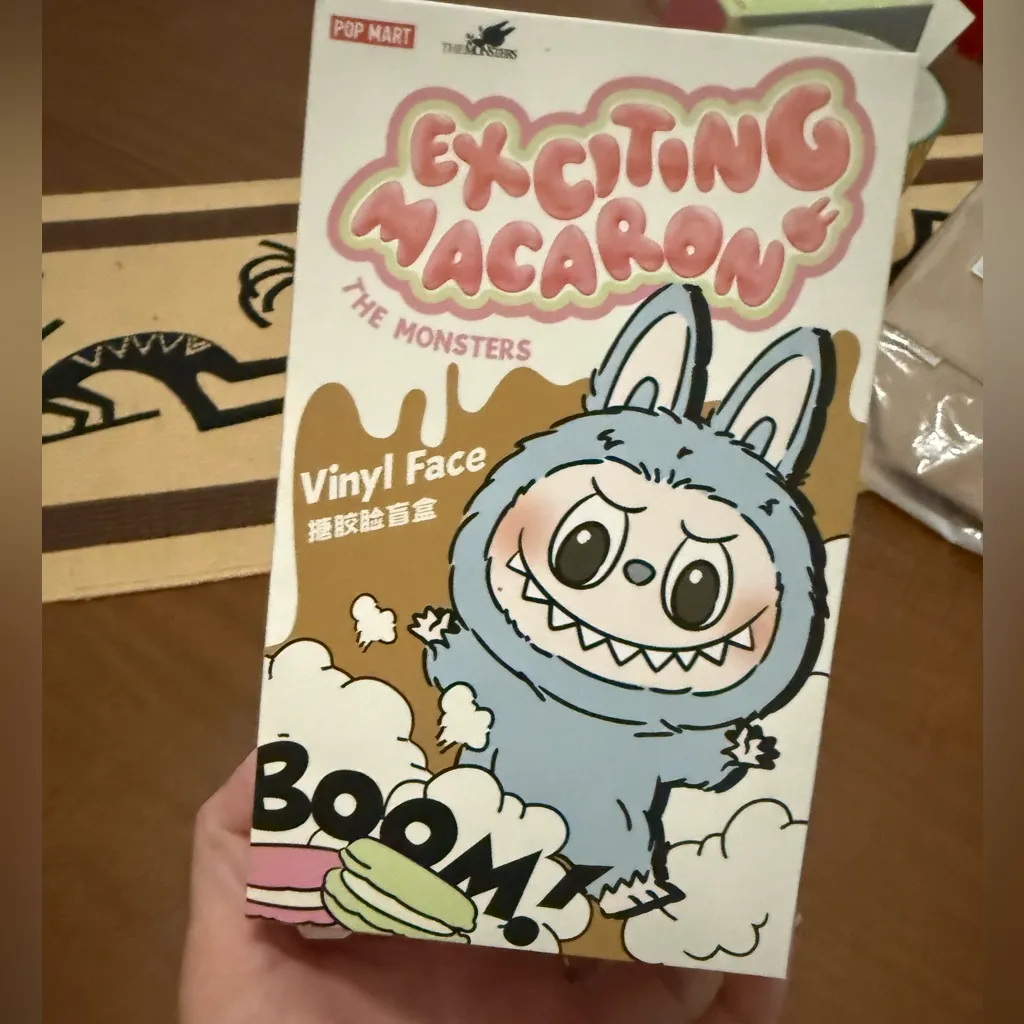 POP MART LABUBU The Monsters Exciting Macaron Vinyl Plush Green Grape Confirmed - Image 16