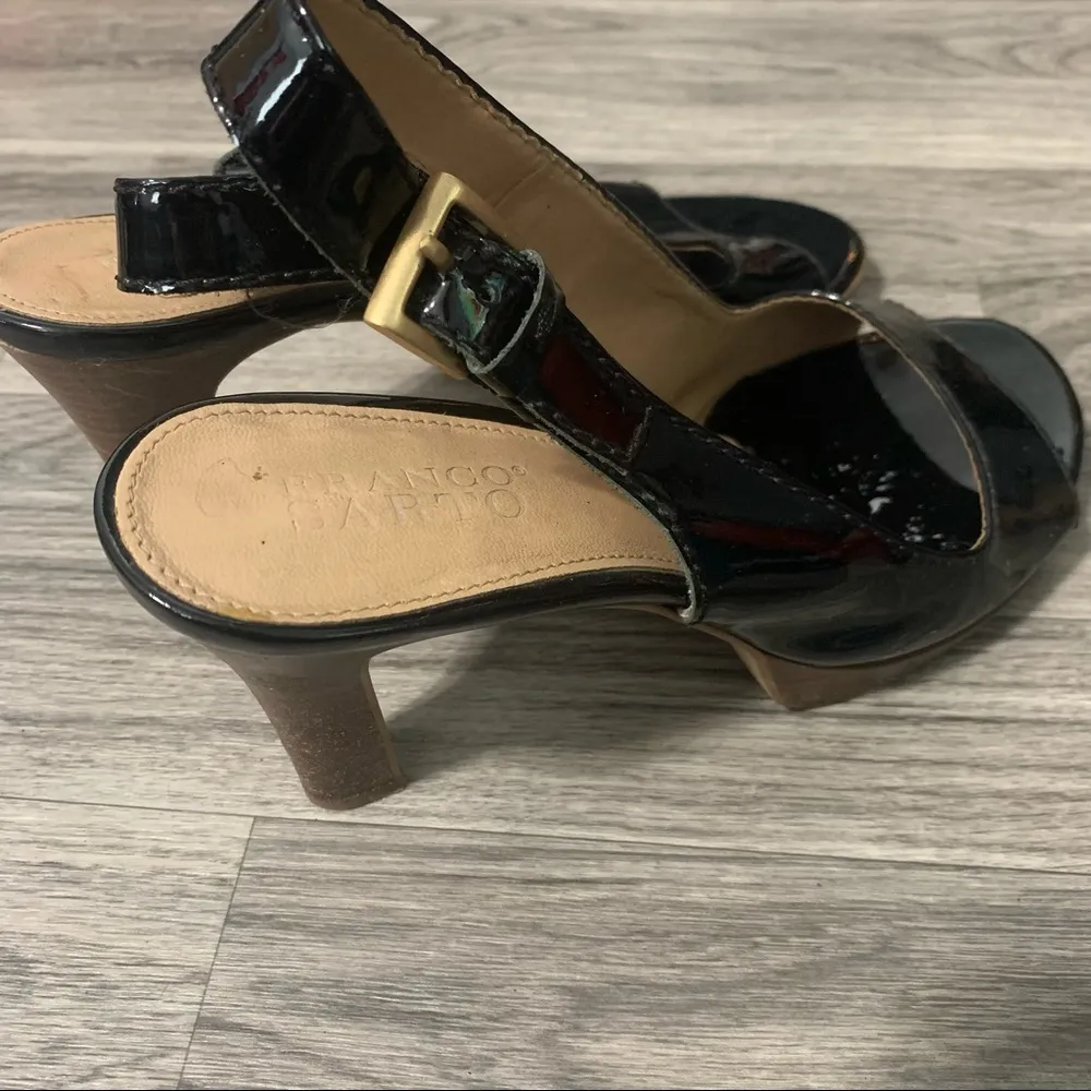 Franco Sarto Black Tan Heels; Size 9.5 Women’s - Image 13
