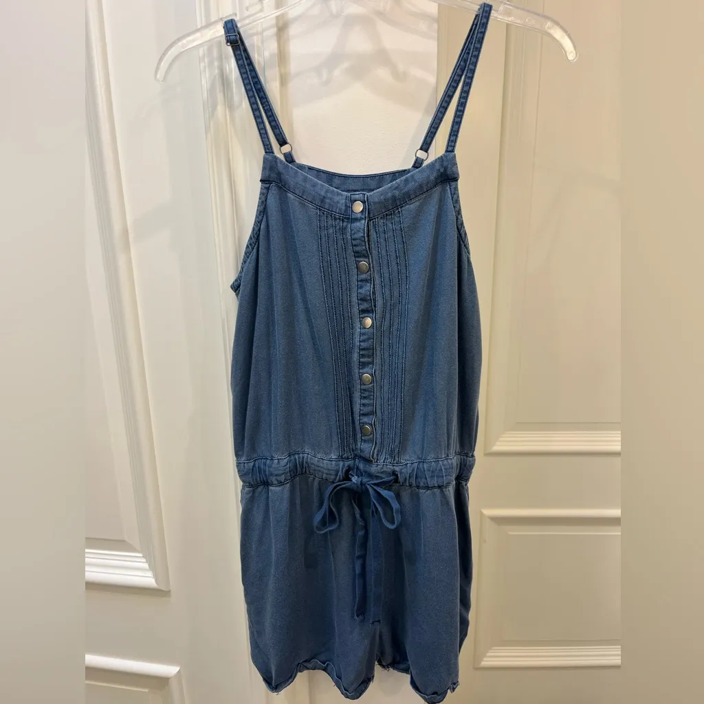 BP by nordstrom juniors/women’s blue Romper, Size medium - Image 2