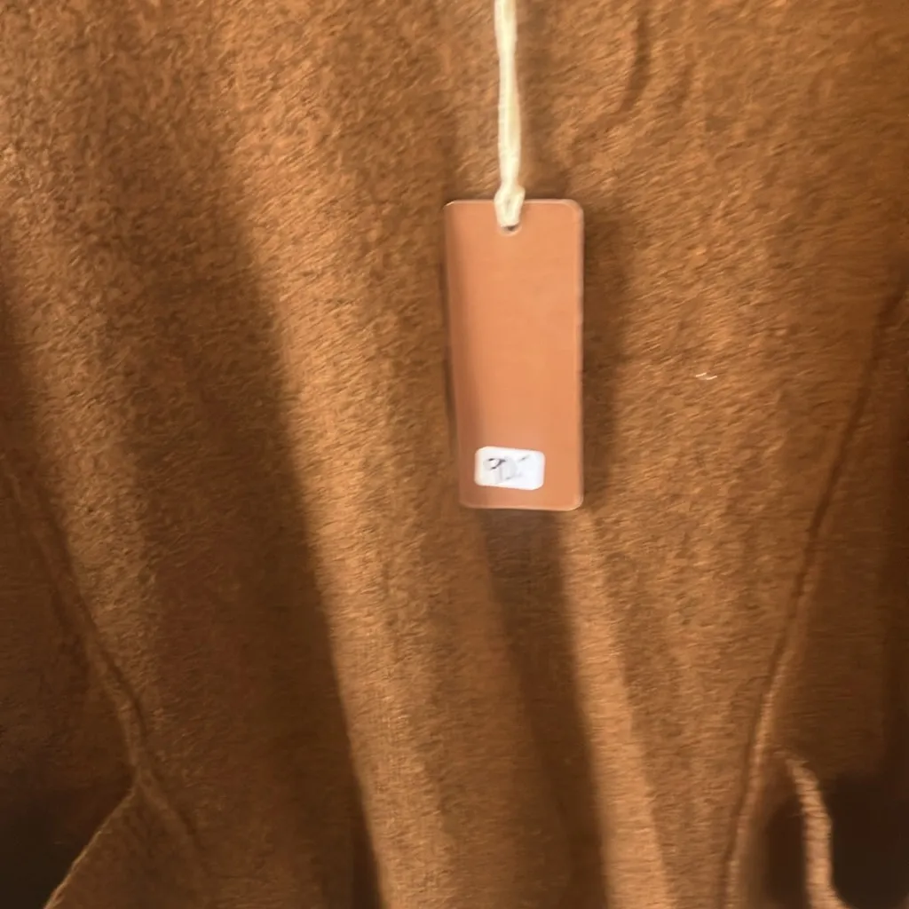 XCVI V-Neck women’s oversized Sweater in Rich Brown small - Image 2