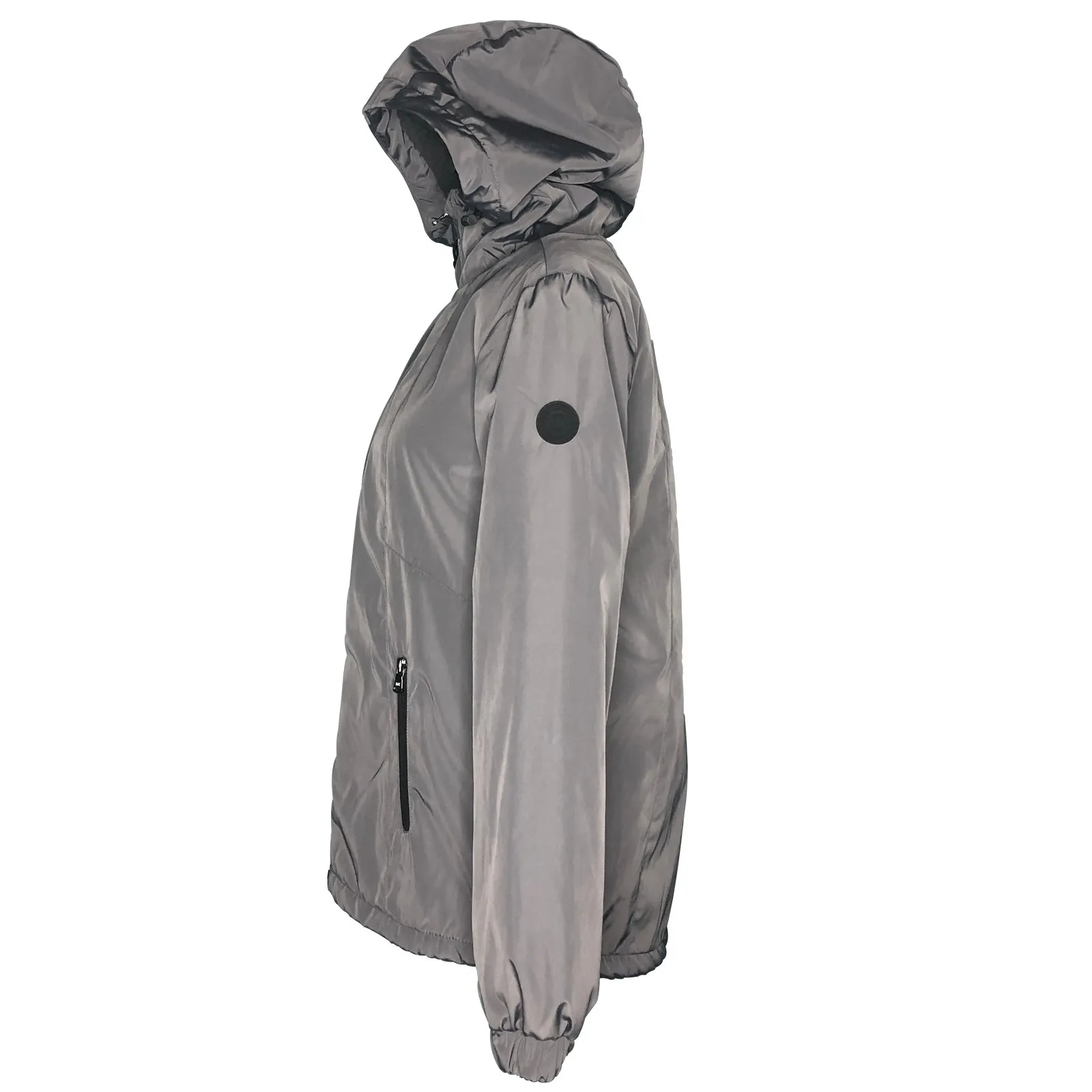 MICHAEL Michael Kors Gun Metal Missy Faux Shearling Lined Jacket - Image 7