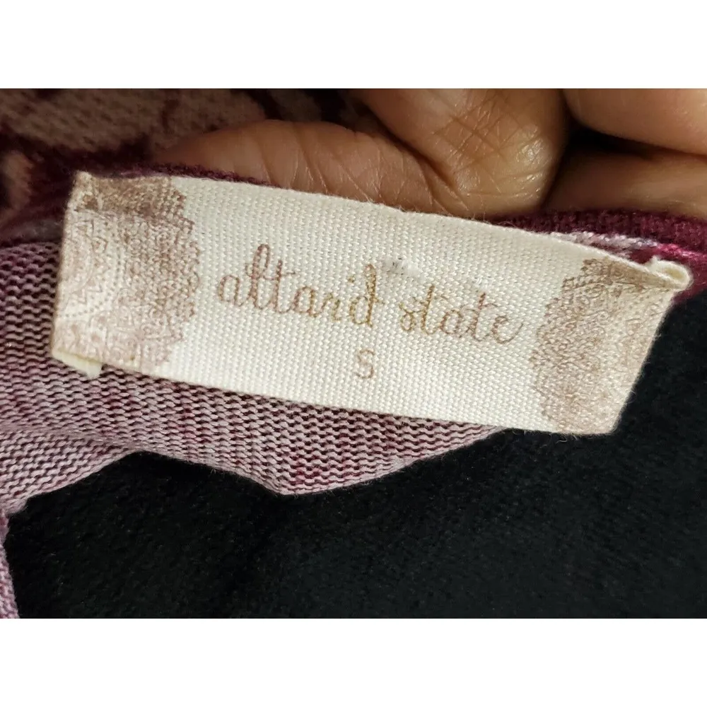 Altar'd State Womens Floral Polyester V-Neck Long Sleeve Knee Length Dress Small - Image 10