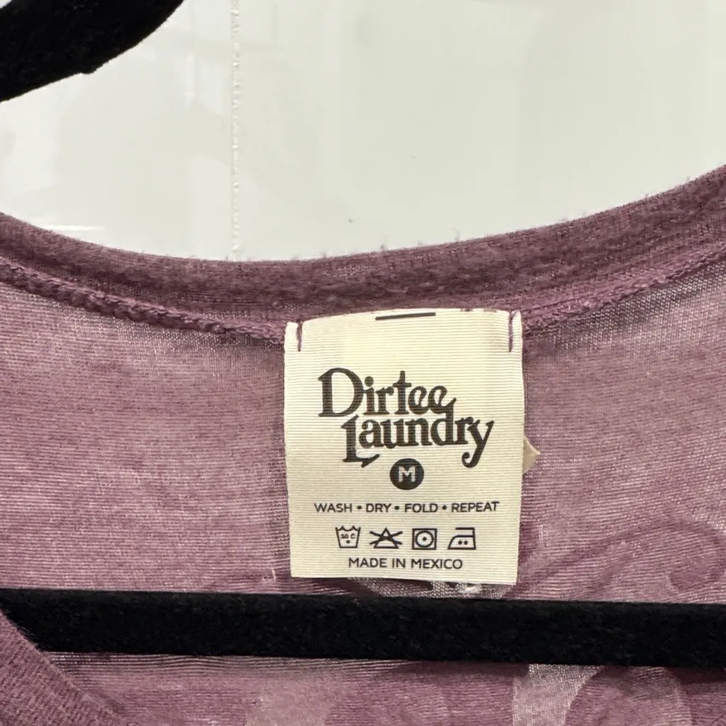 Dirtee Laundry Women's Purple Muscle Tee Size M - Image 2