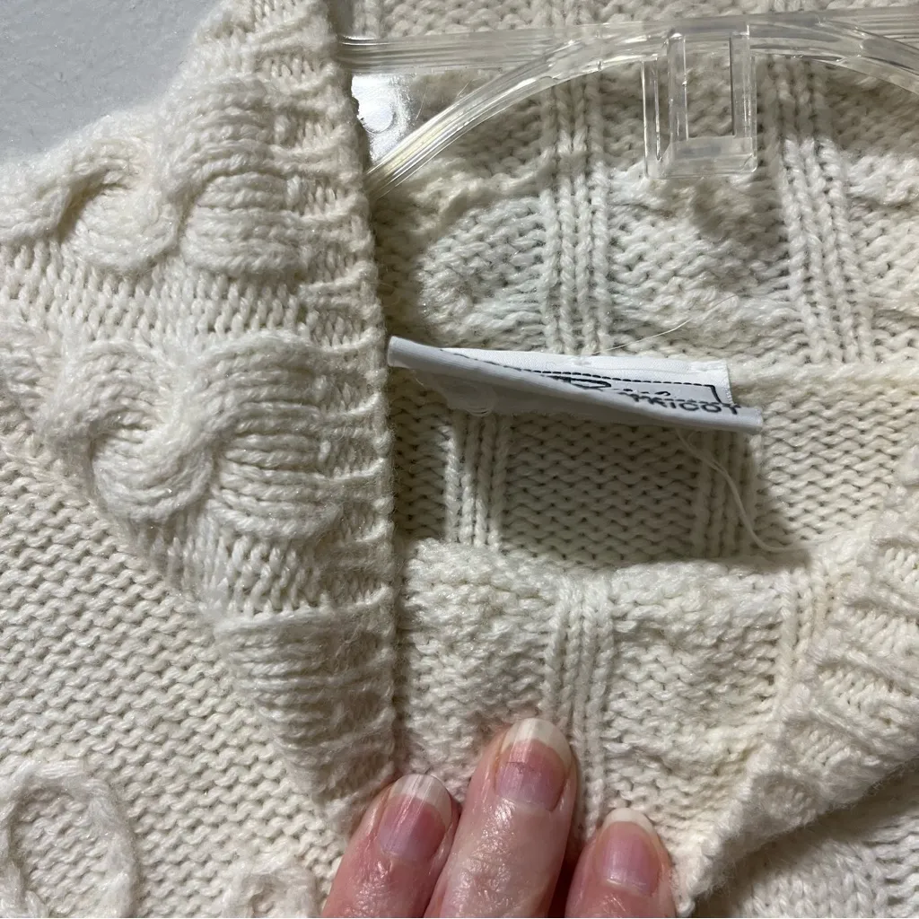 Vintage Betty Barclay Cowl Neck sweater Ivory White Classic Lambswool Acrylic M Size M - Image 6