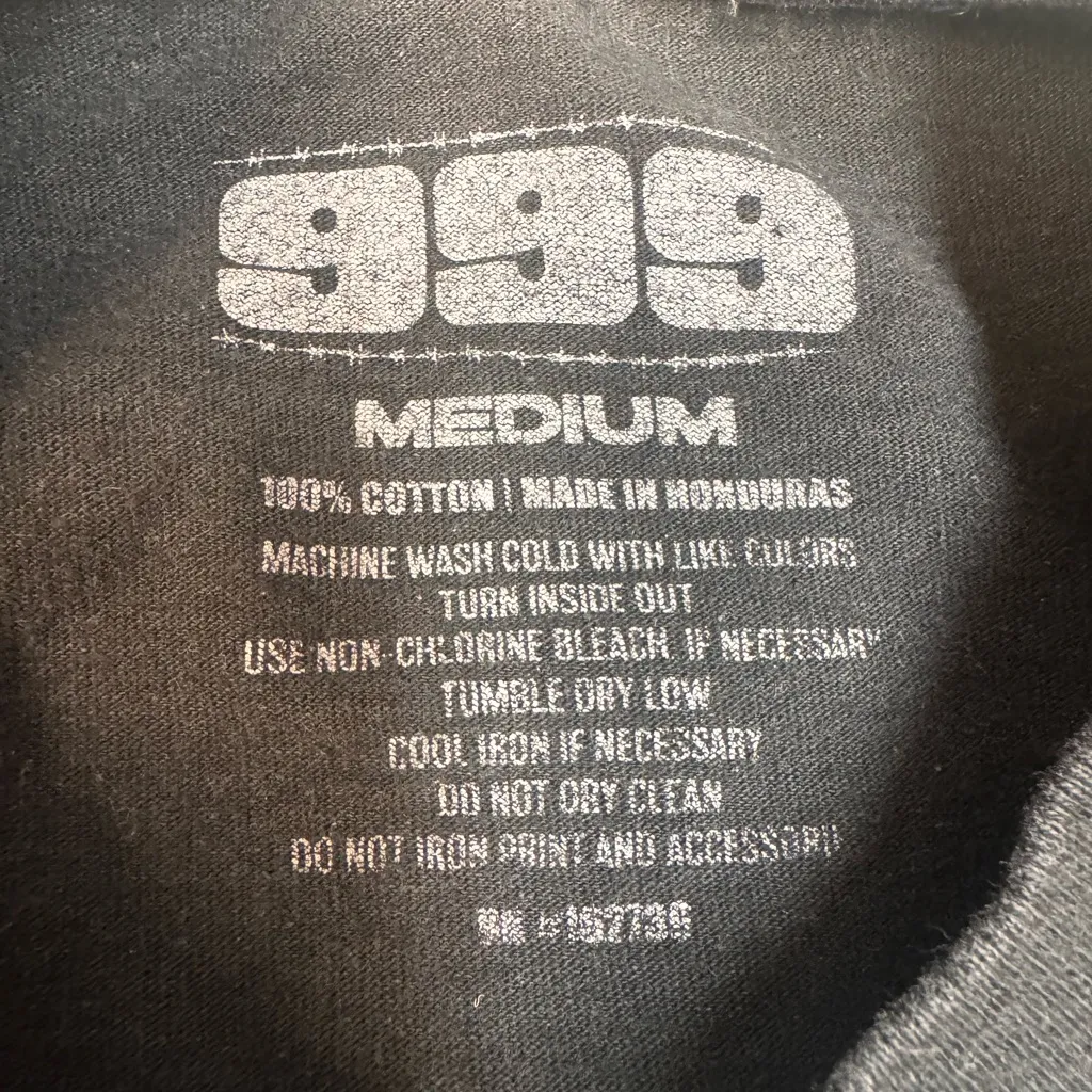 Juice WRLD Streetwear Hip Hop Faded Black Graphic Tee Size M Cotton Unisex Size M - Image 3