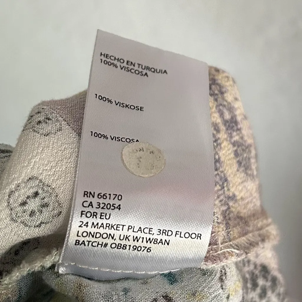 Free People Margarita Patchwork Wide Leg Jumpsuit Boho Open Back Size 4 - Image 9