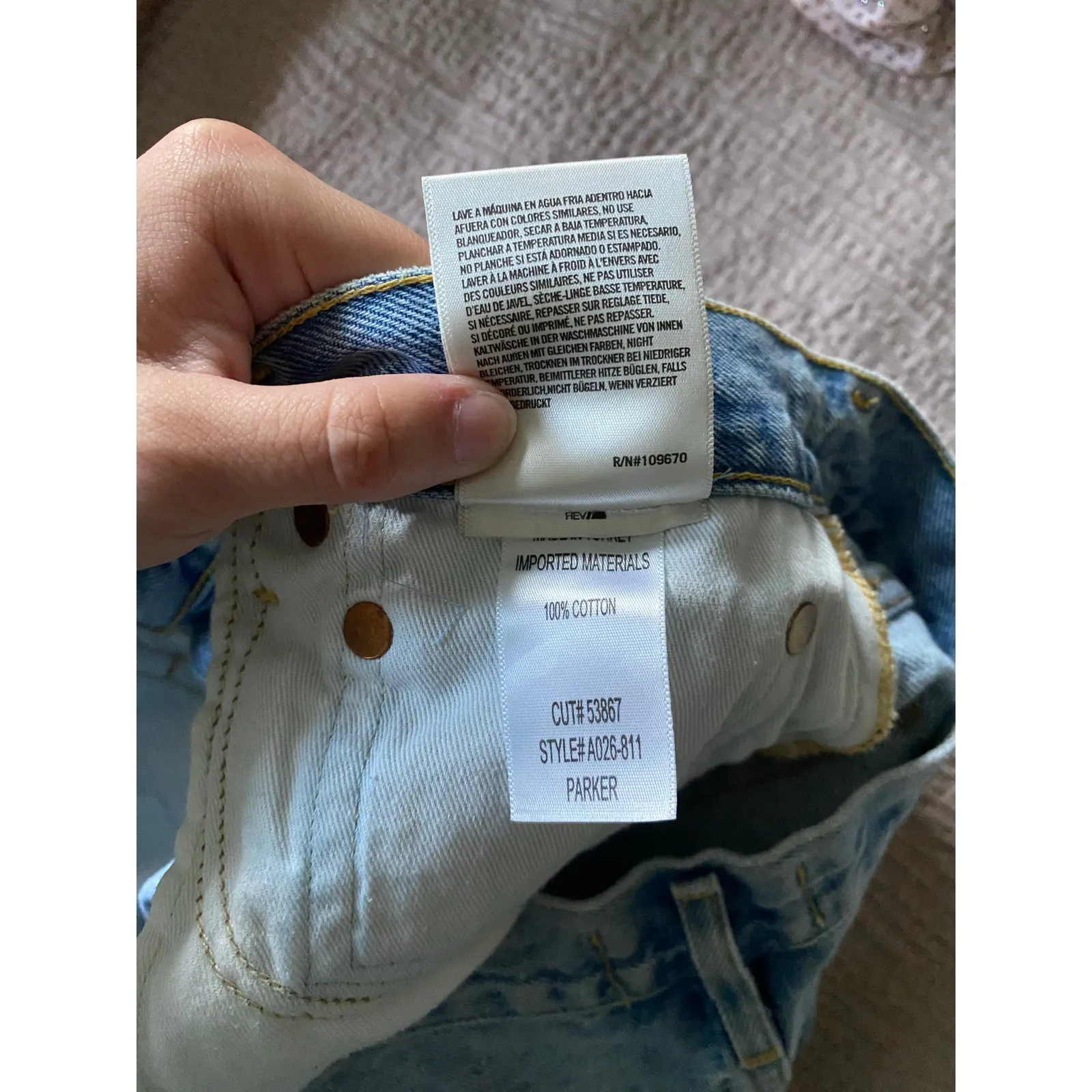 AGOLDE Parker Vintage Cut Off Short in Swapmeet Size 26 - Image 7