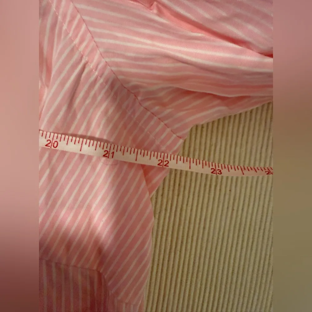 Lauren Ralph Lauren Pink Striped 100% Cotton Shirt Blouse Women’s 1X - Image 6