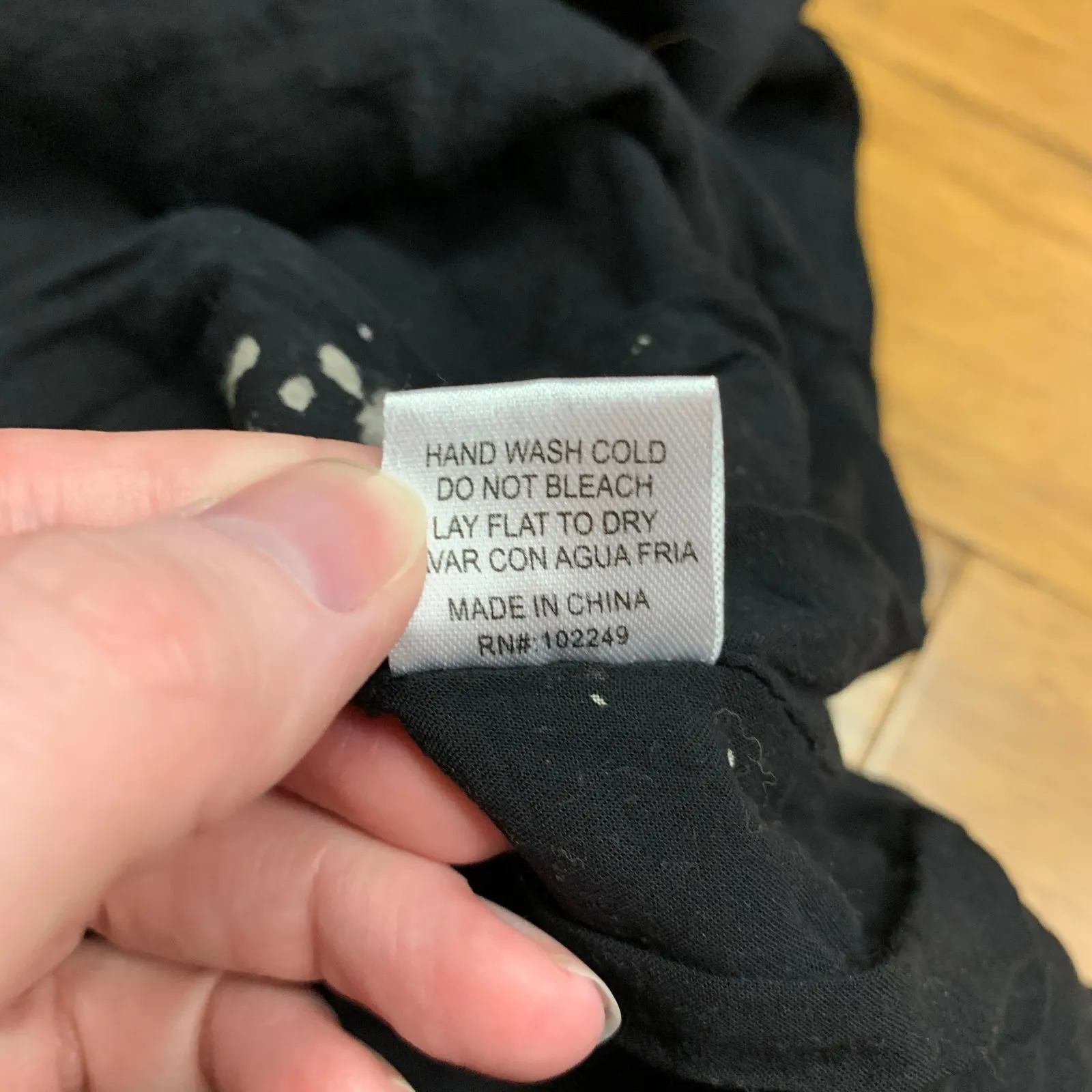 Skies Are Blue Embroidered Tunic Top Womens Size Small Black Boho Button Front - Image 8