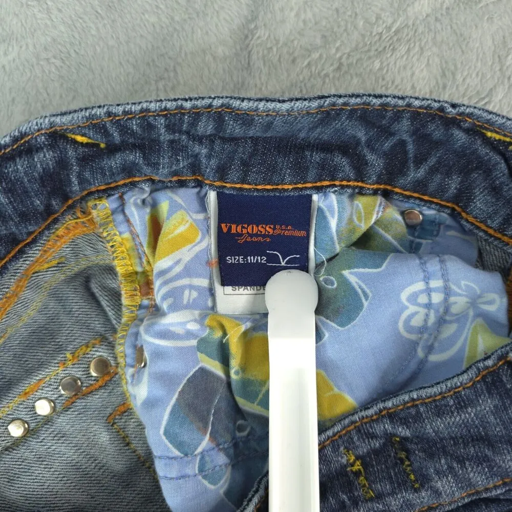 Vigoss Jeans USA Premium Bootcut Flare Flap Pockets Women'sf Size 11/12 - Image 7