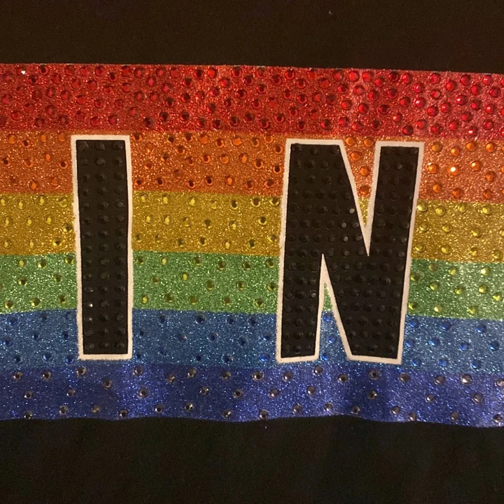 BNWOT | VS PINK | SUPER RARE | PRIDE RAINBOW 🌈 COLORS WITH ALL RHINESTONES - Image 4